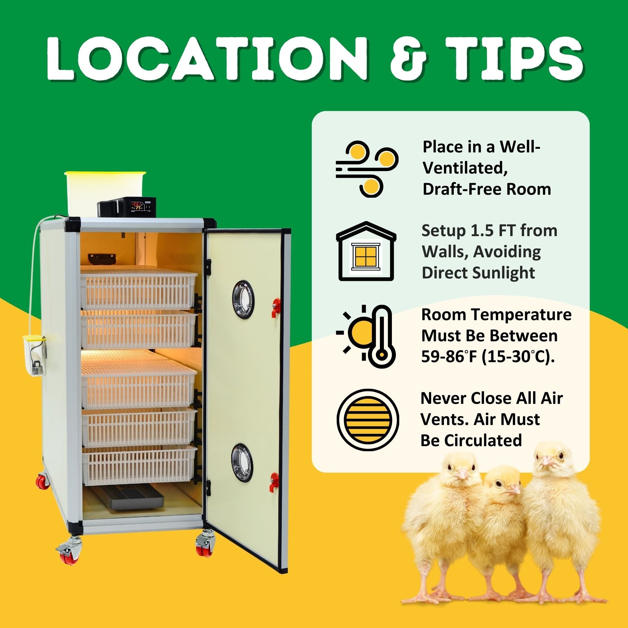 Cimuka HB350 H - Egg Incubator - Hatcher