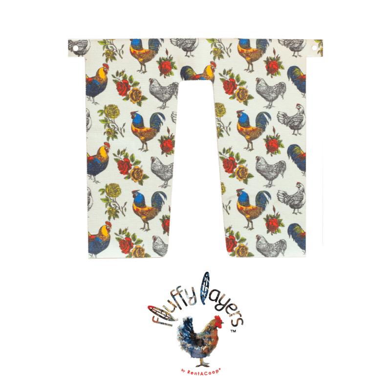 Fluffy Layers Curtains for RentACoop Nesting Box Efficiency - Roosters & Roses