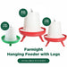My Pet Chicken Farmight Open Top Hanging Feeder with Legs, 2 colors, 3 sizes bundle of 3