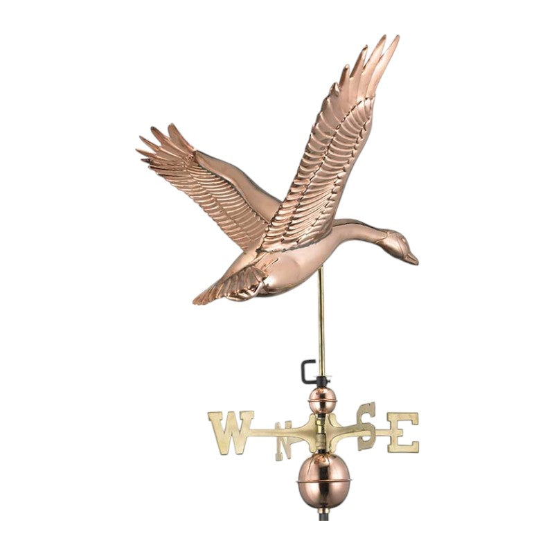 Feathered Goose Weathervane - Copper