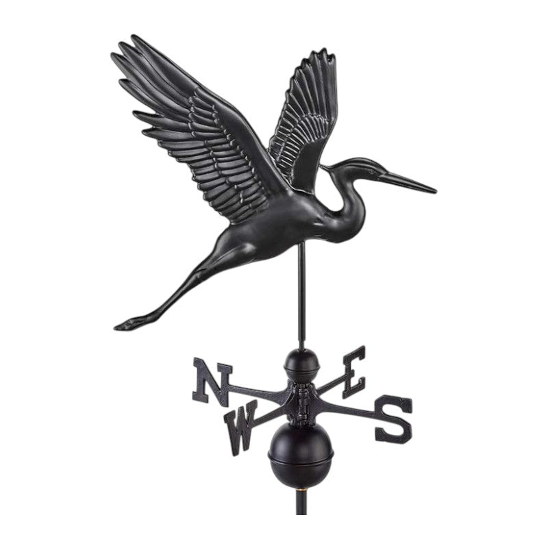 Heron Weathervane - Black