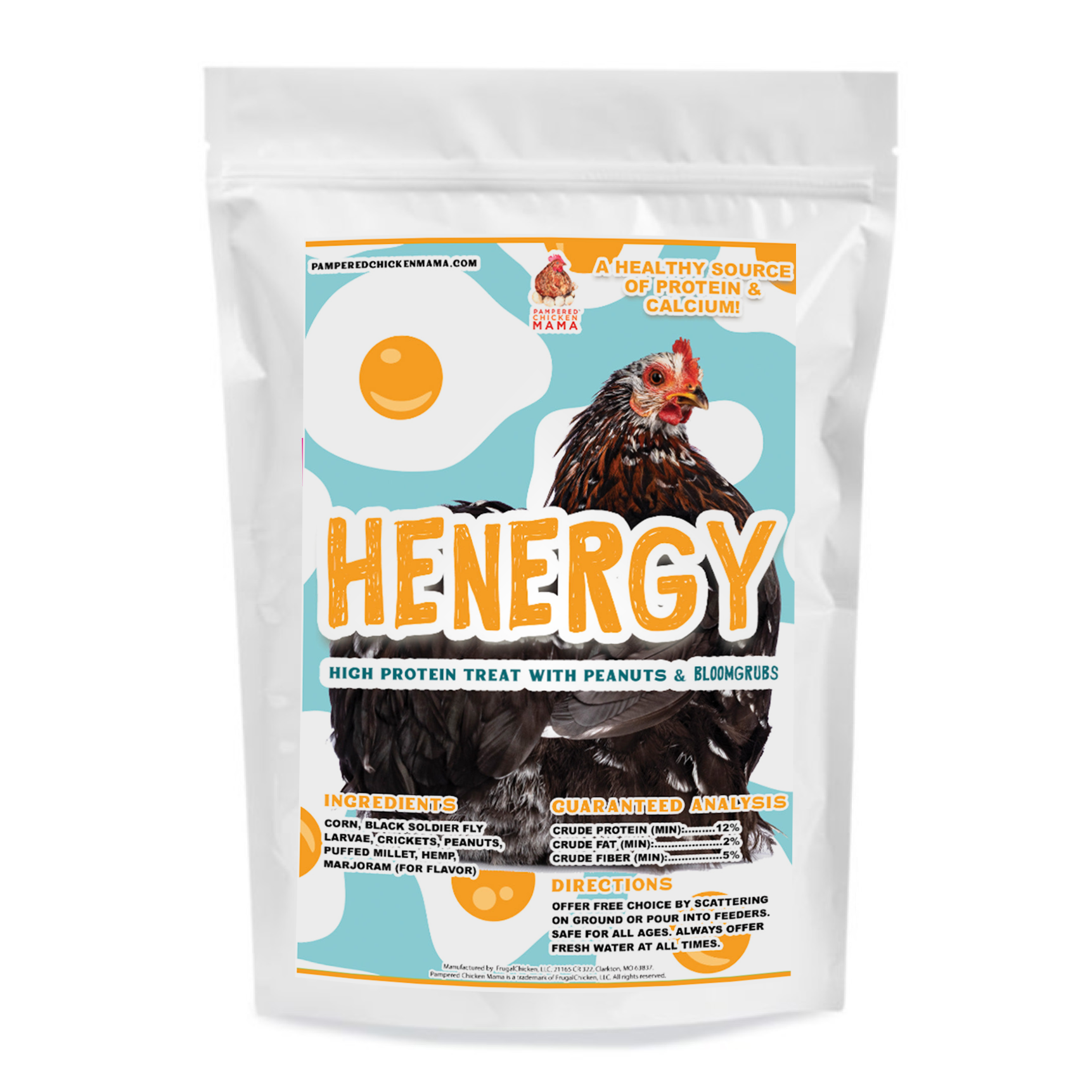 Pampered Chicken Mama Henergy Textured Treat: Makes Cooped Chickens Happy!
