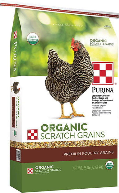 Purina Organic Scratch Grains Poultry Feed, 35 lb. Bag main image