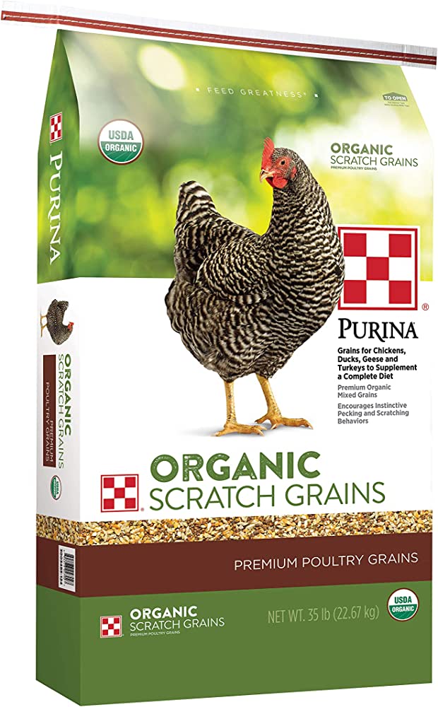Purina Organic Scratch Grains Poultry Feed, 35 lb. Bag main image