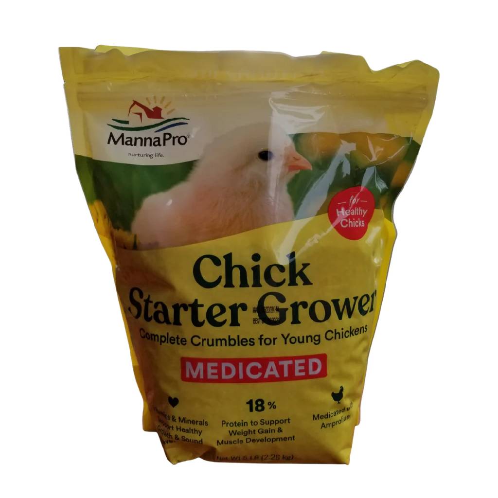 Manna Pro Chick Starter Grower Medicated Crumbles (5 lb) main image