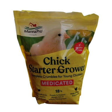 Manna Pro Chick Starter Grower Medicated Crumbles (5 lb) main image