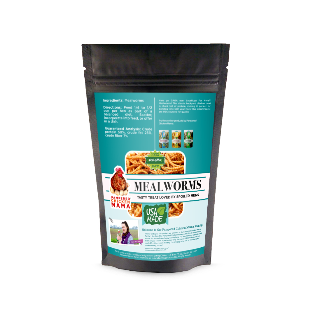 Pampered Chicken Mama USA Mealworms -- LoveBugs For Hens (TM)