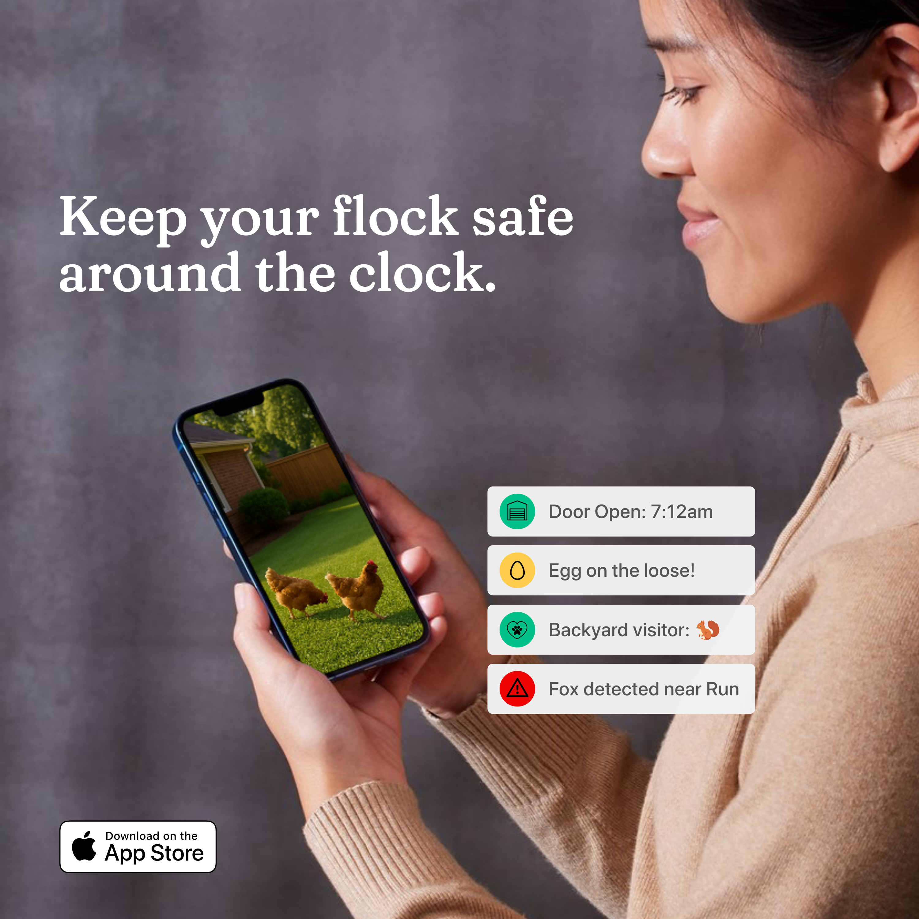 The Smart Coop Unlimited+ Modern Chicken Coop for 4-6 chickens