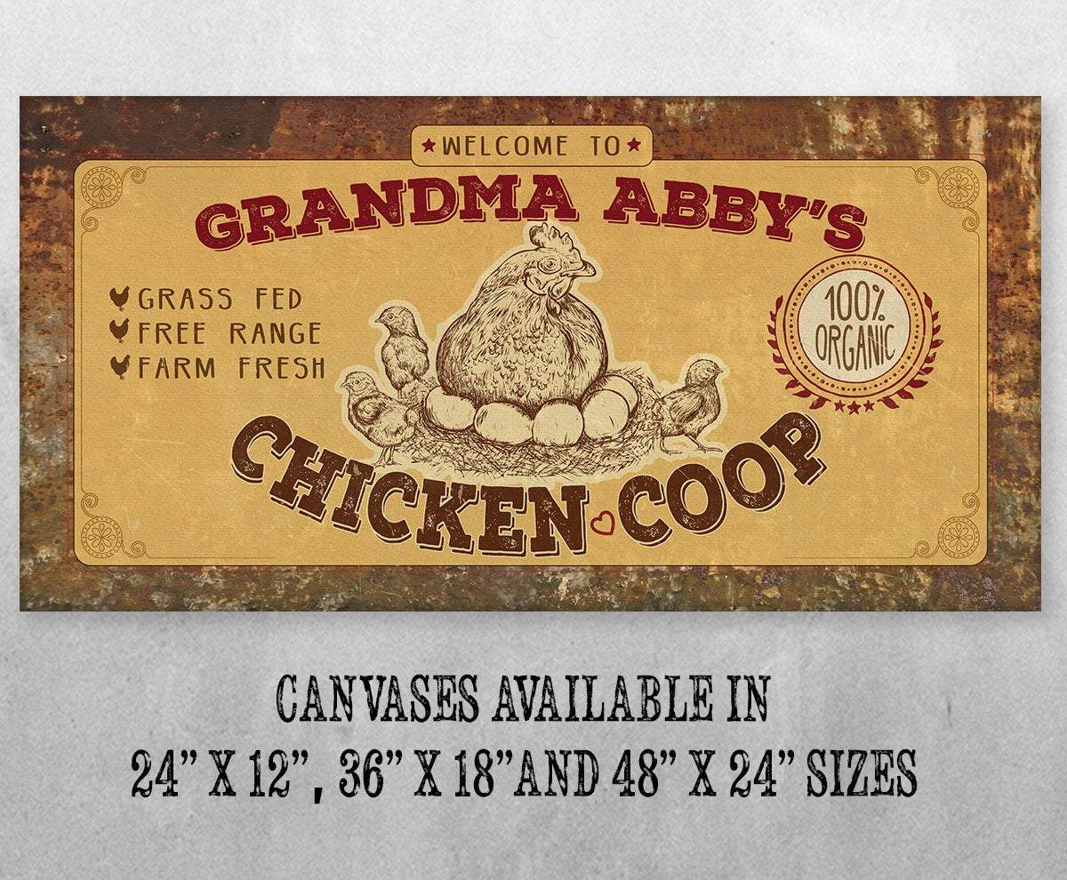 Personalized - Chicken Coop - Canvas