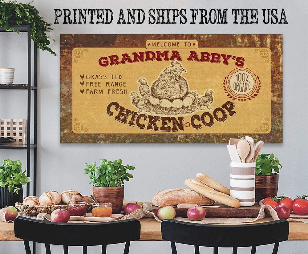 Personalized - Chicken Coop - Canvas