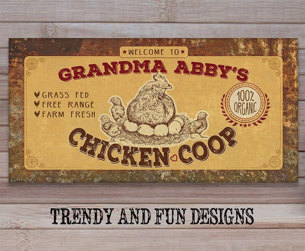 Personalized - Chicken Coop - Canvas