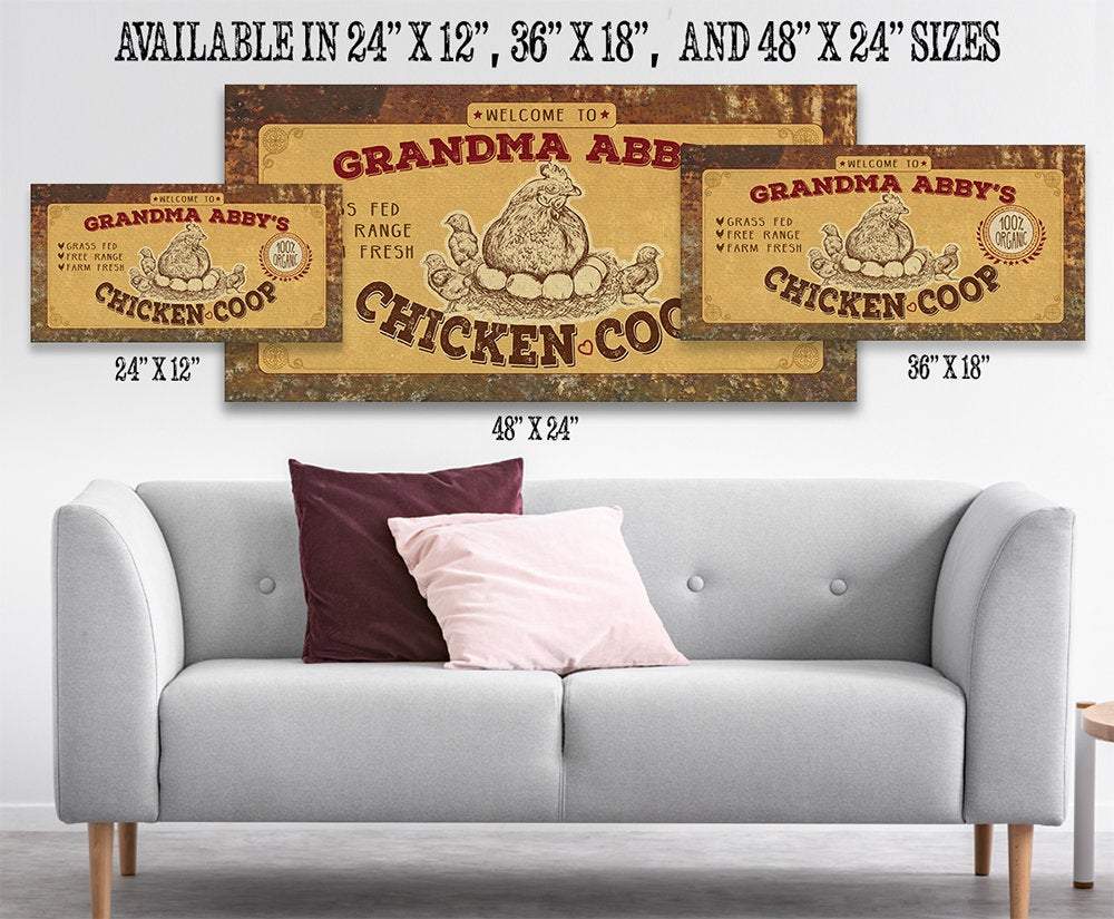 Personalized - Chicken Coop - Canvas