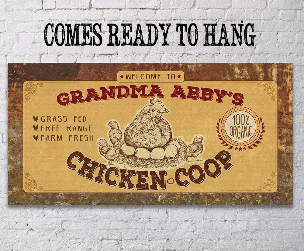 Personalized - Chicken Coop - Canvas