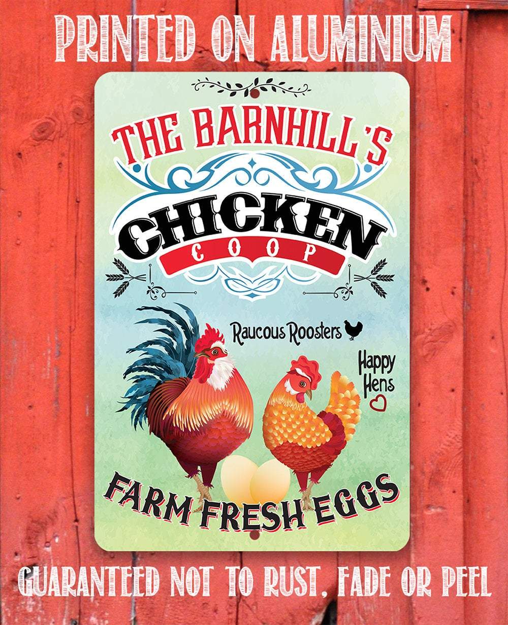 Personalized - Chicken Coop - Metal Sign