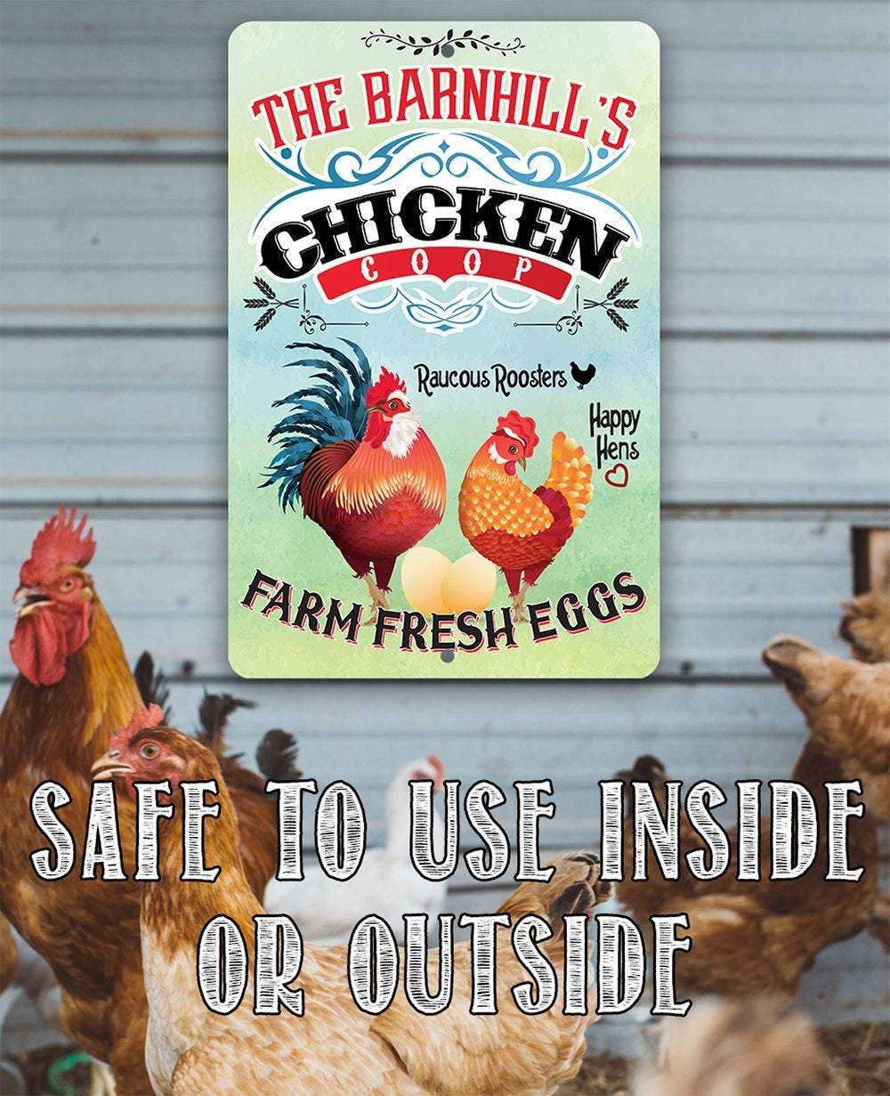 Personalized - Chicken Coop - Metal Sign