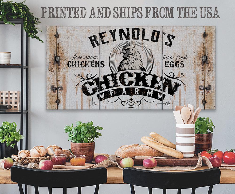 Personalized - Chicken Farm - Canvas