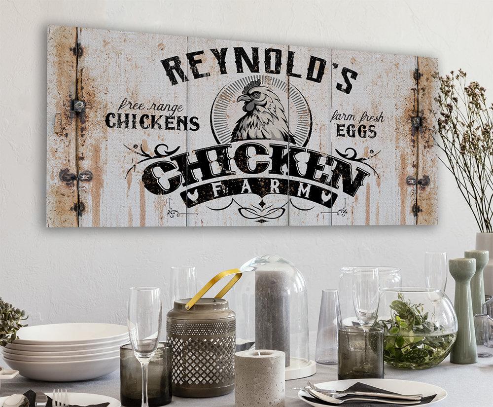Personalized - Chicken Farm - Canvas