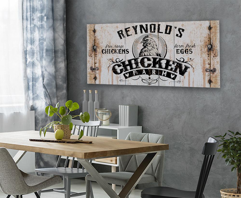 Personalized - Chicken Farm - Canvas