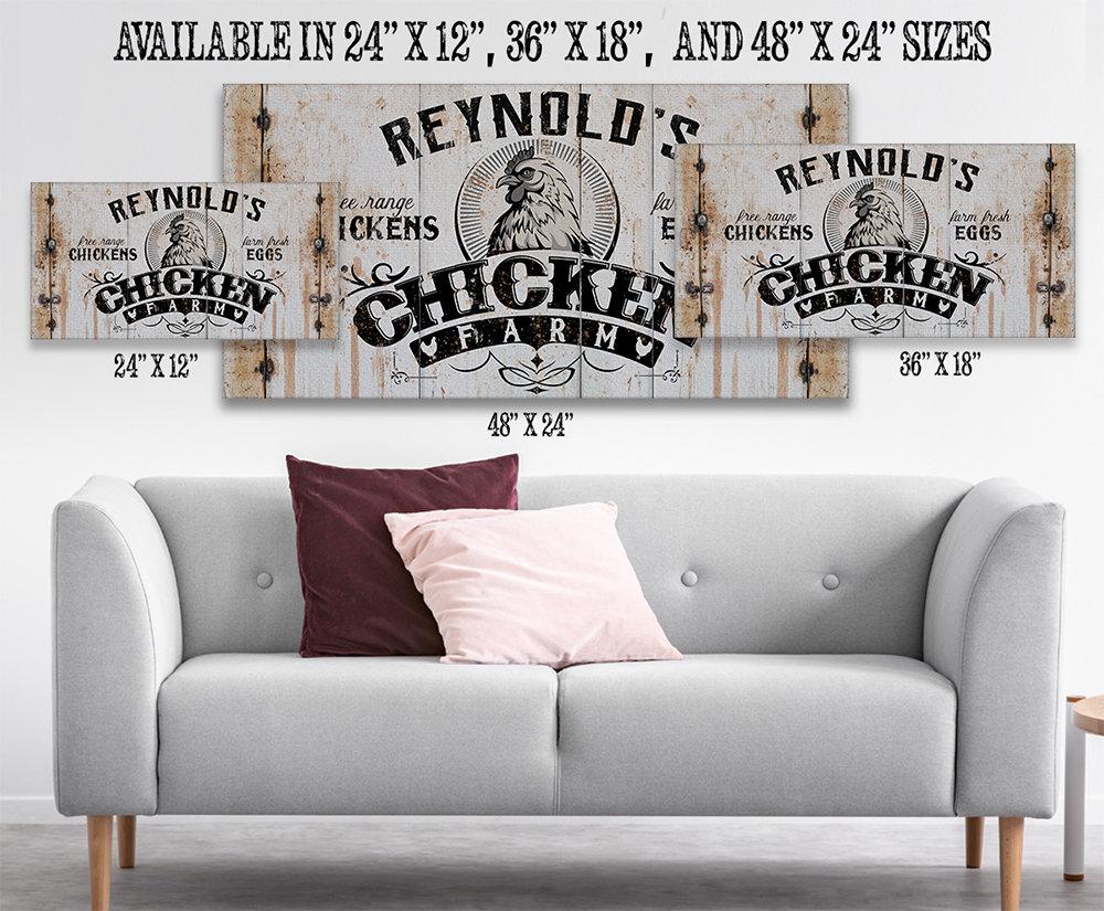 Personalized - Chicken Farm - Canvas