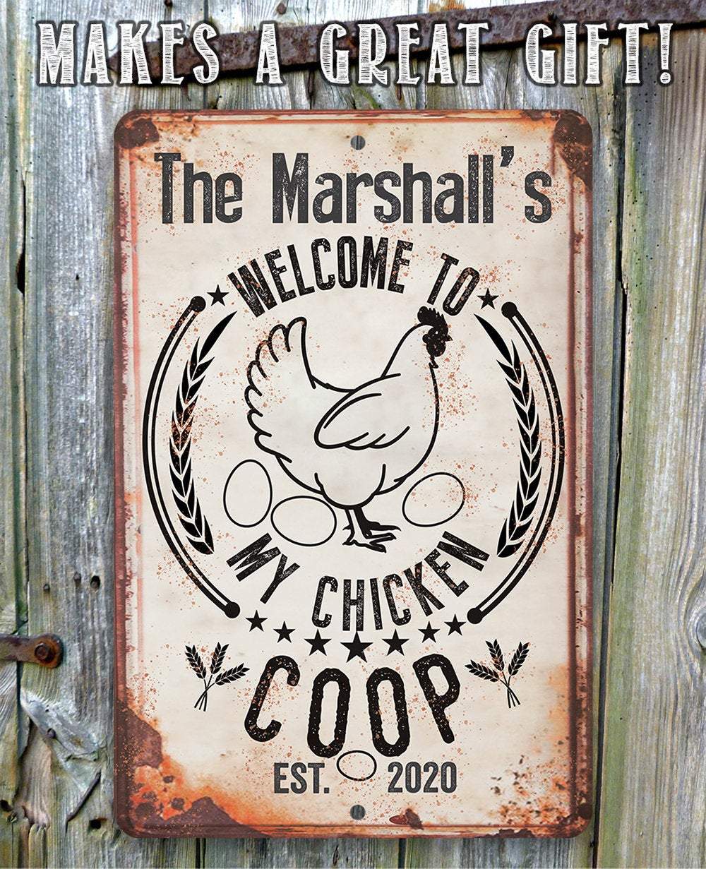 Personalized - My Chicken Coop - Metal Sign