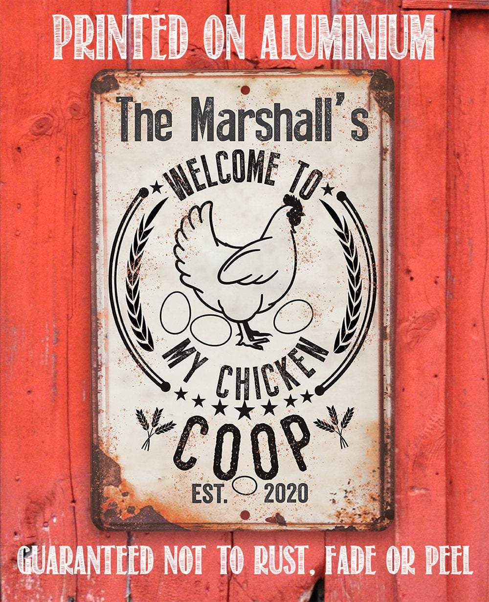 Personalized - My Chicken Coop - Metal Sign