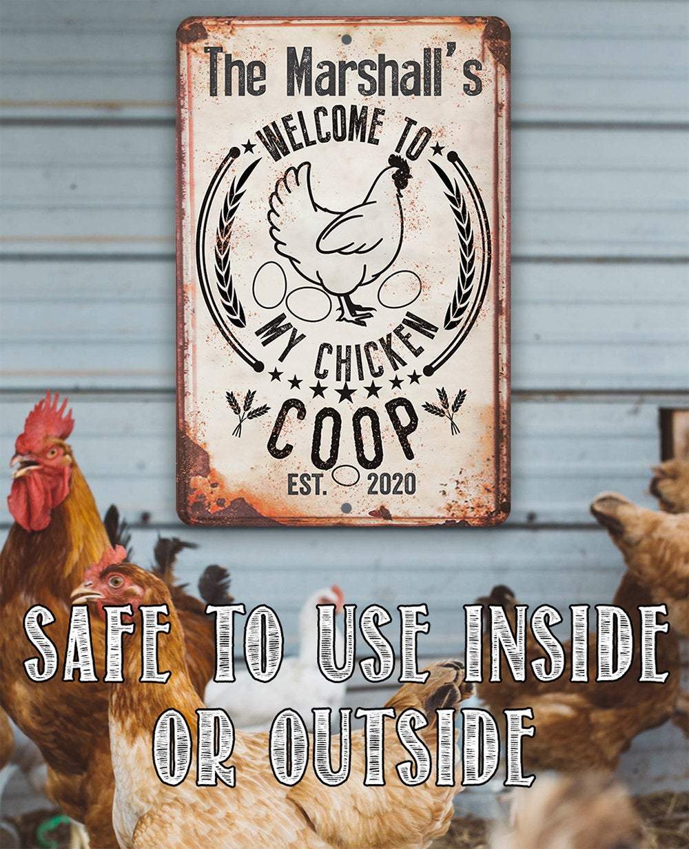 Personalized - My Chicken Coop - Metal Sign