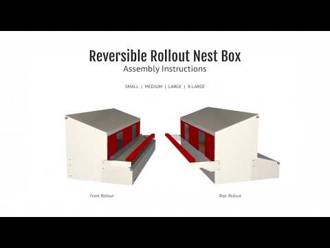 HenGear Nesting Box Small Rollout & Reversible Design assembly video instructions