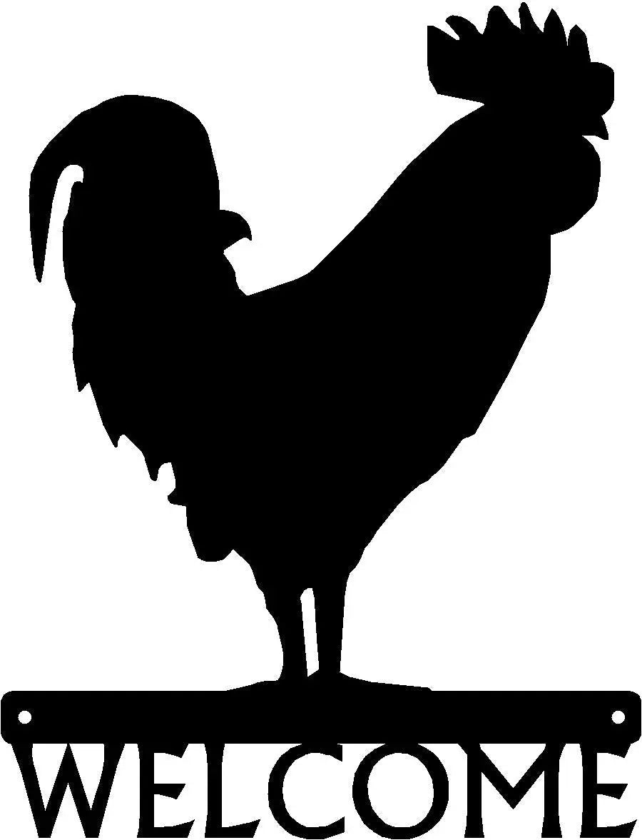 The Metal Peddler Rooster #02 Welcome Sign