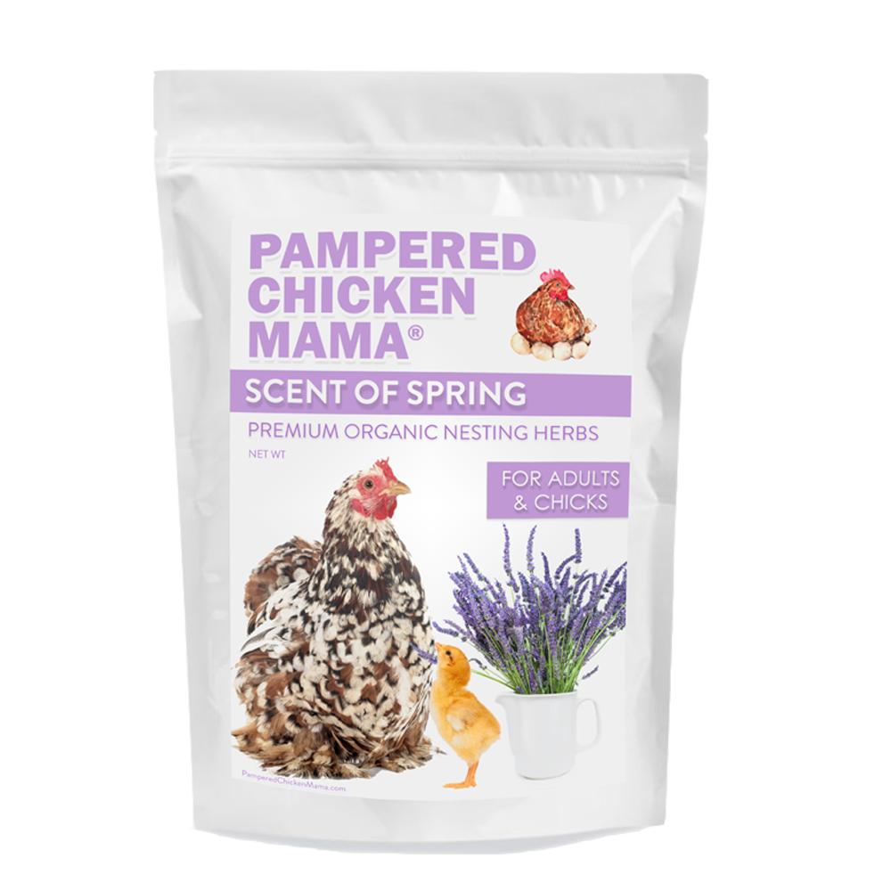 Pampered Chicken Mama Scent of Spring Nesting Herbs For Backyard Chickens With Lavender, Chamomile, Calendula, and more!