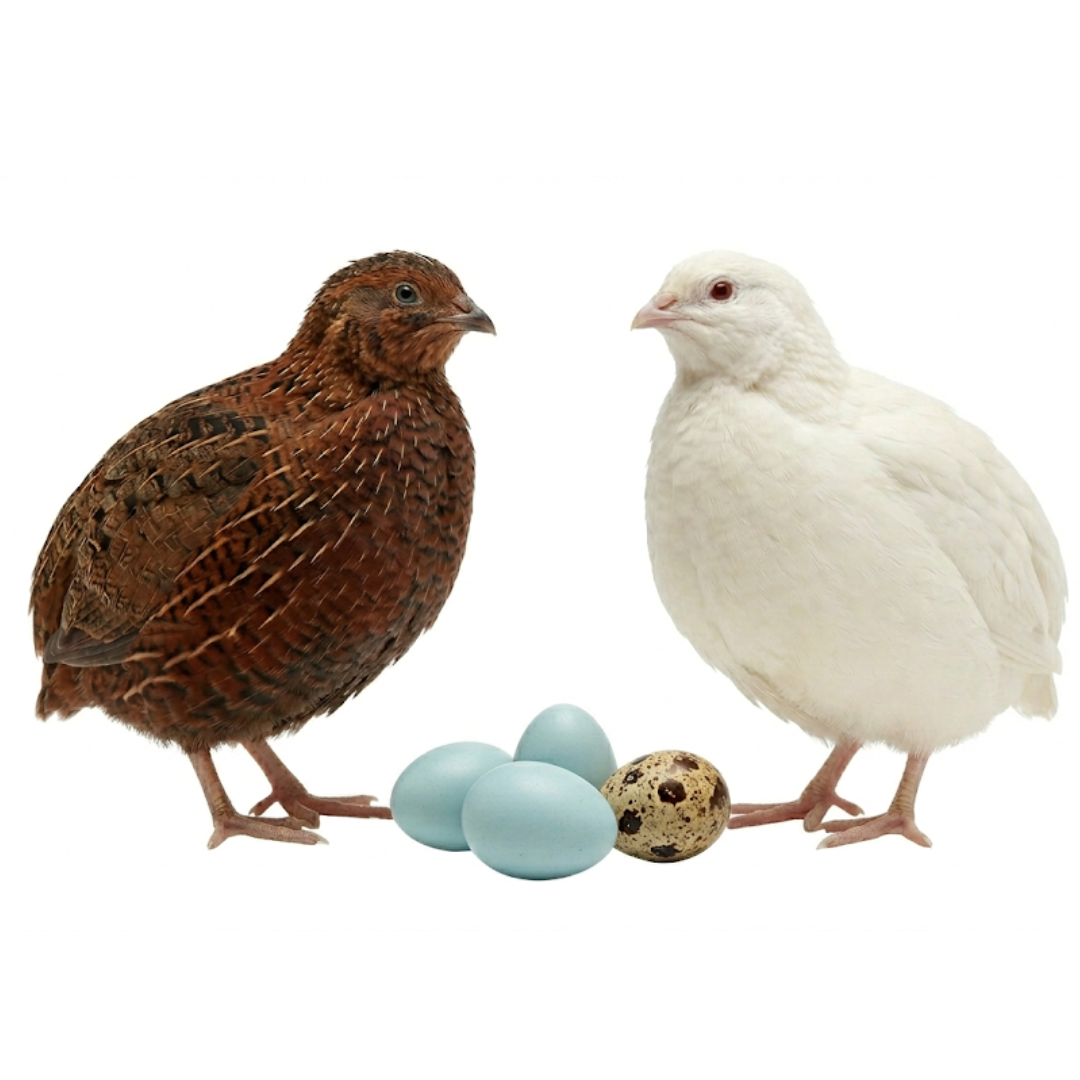 Red, White and Blue Quail Hatching Eggs 24 Ct