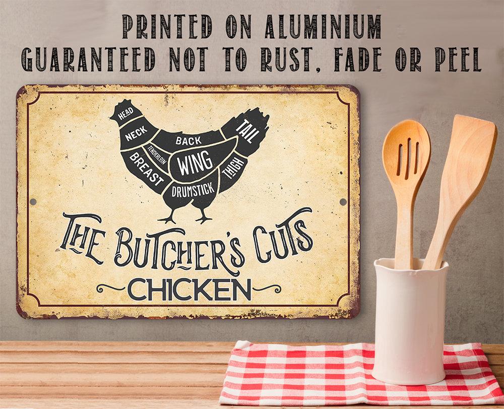 The Butcher's Cut CHICKEN - Metal Sign