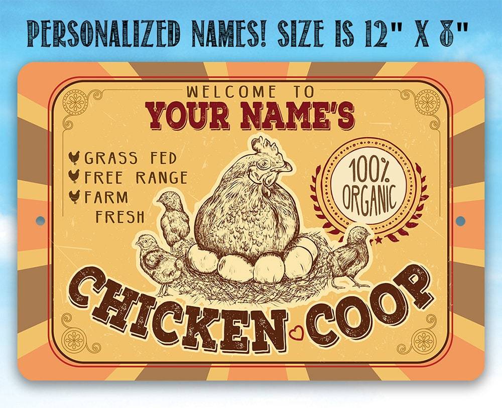 Personalized - Chicken Coop - Metal Sign