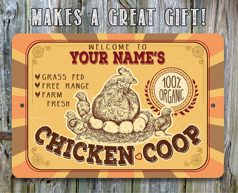 Personalized - Chicken Coop - Metal Sign