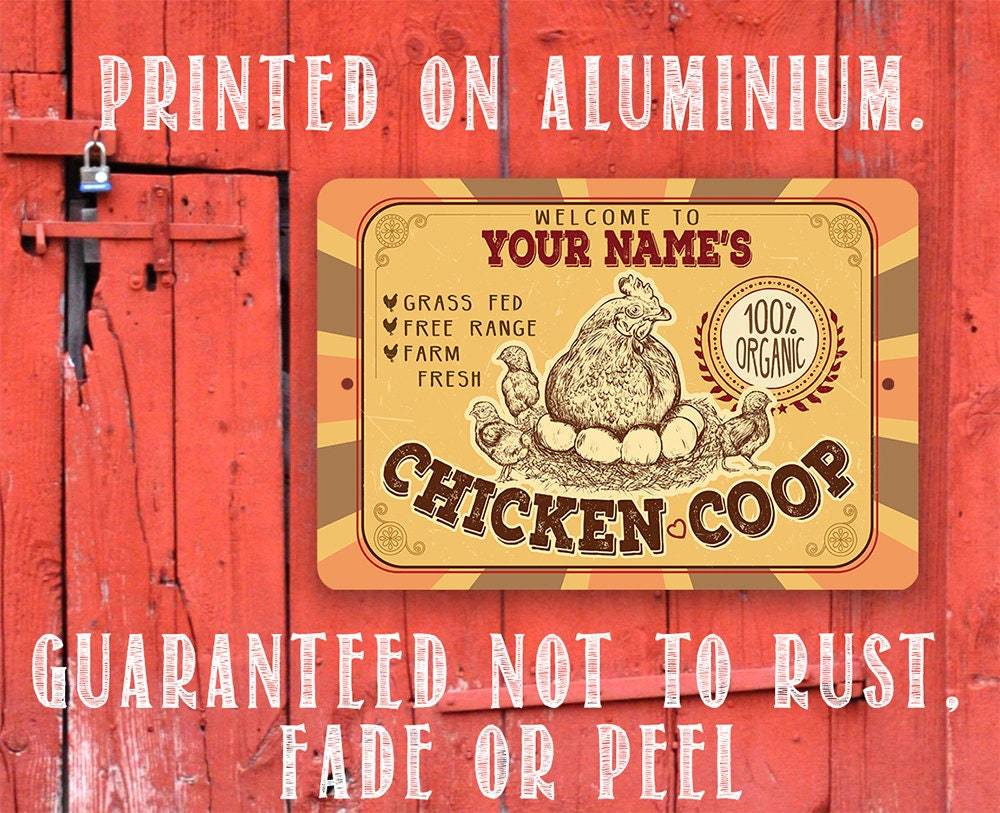 Personalized - Chicken Coop - Metal Sign