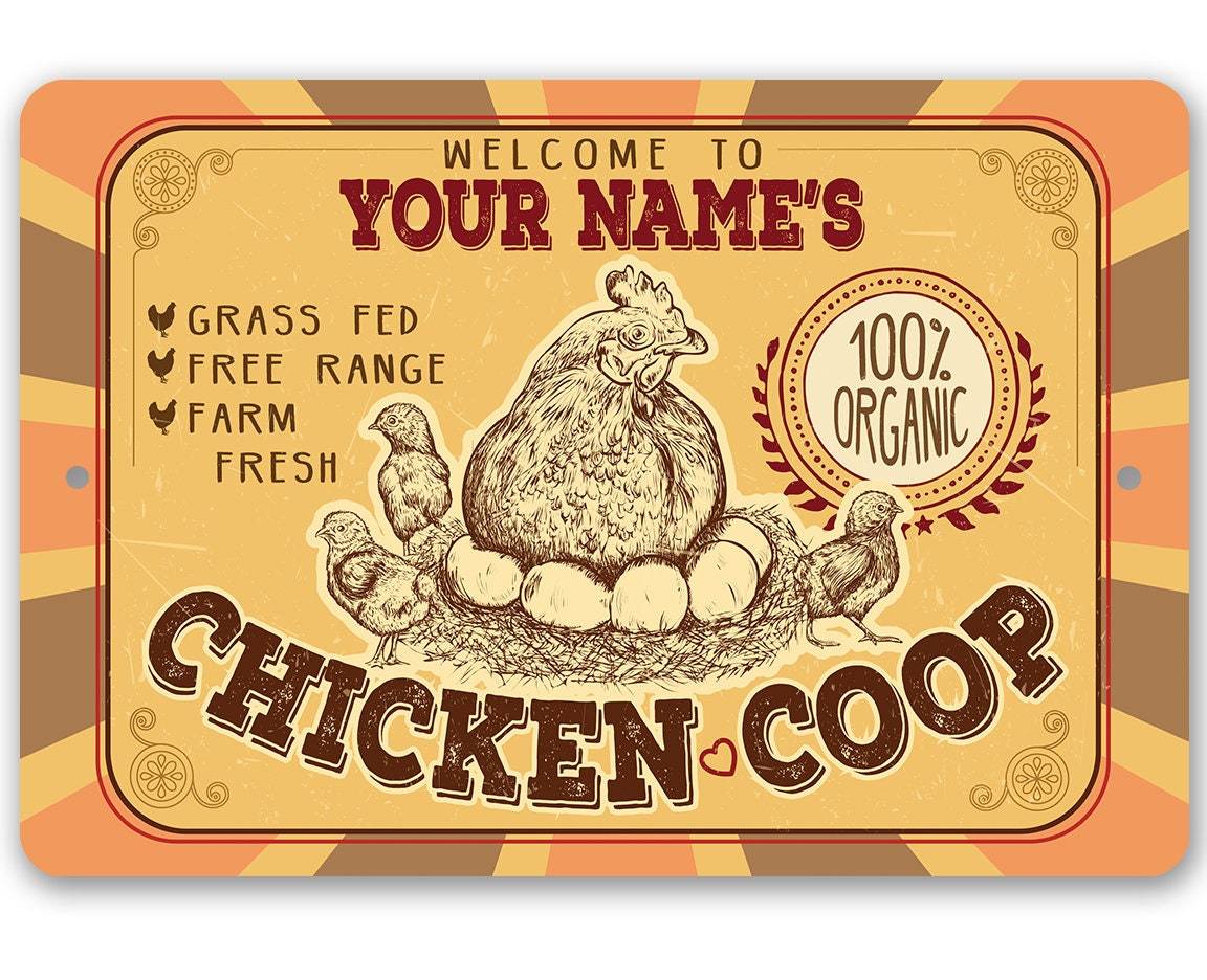 Personalized - Chicken Coop - Metal Sign