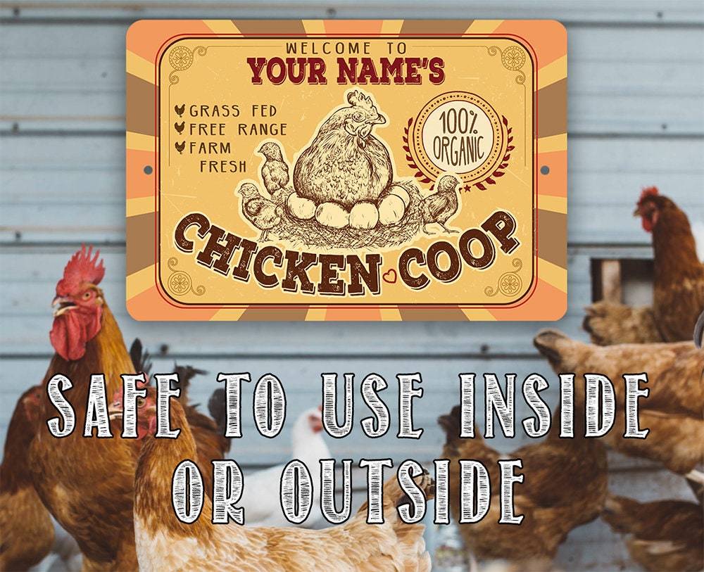 Personalized - Chicken Coop - Metal Sign