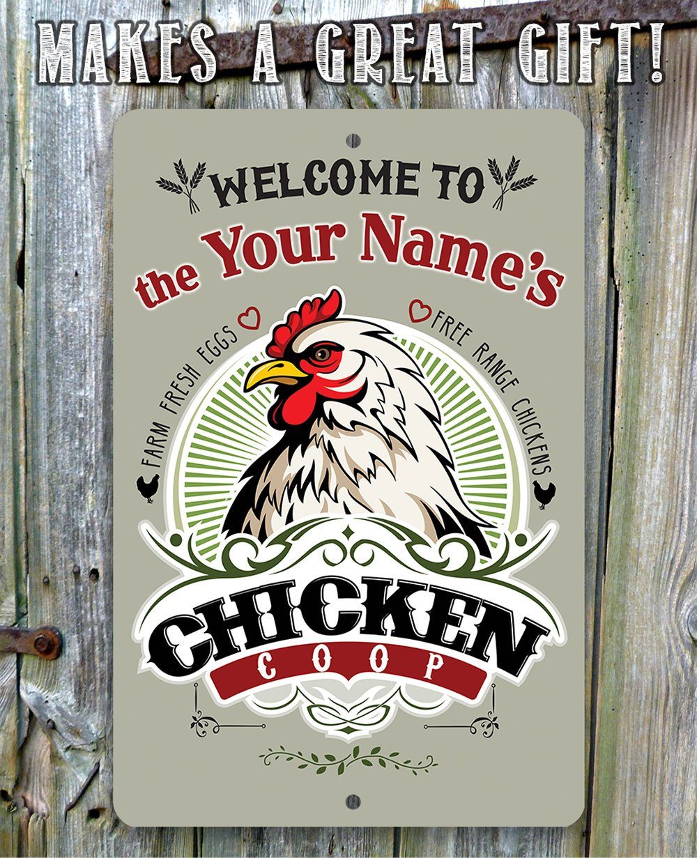 Personalized - Chicken Coop - Metal Sign