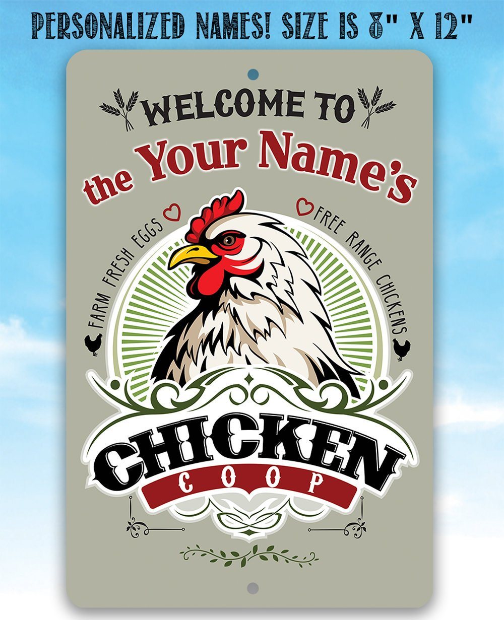 Personalized - Chicken Coop - Metal Sign