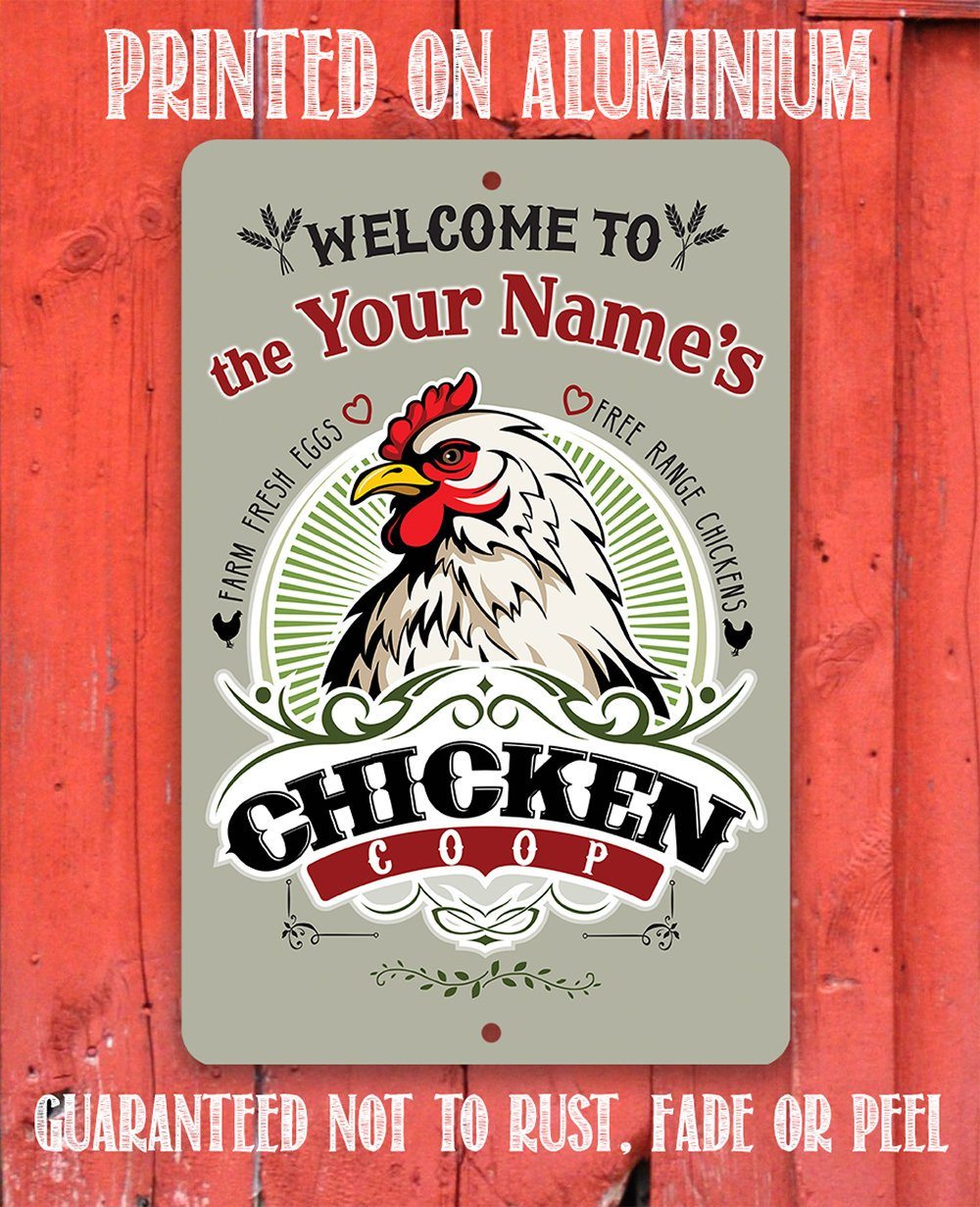 Personalized - Chicken Coop - Metal Sign