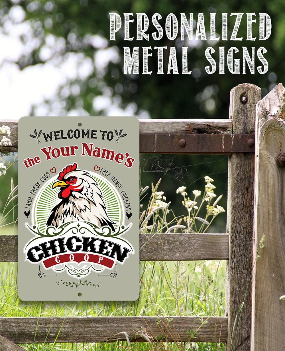 Personalized - Chicken Coop - Metal Sign
