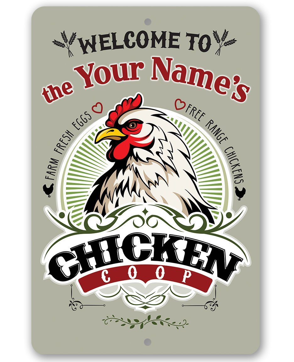Personalized - Chicken Coop - Metal Sign